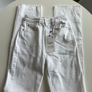 Zara White Slim Jeans